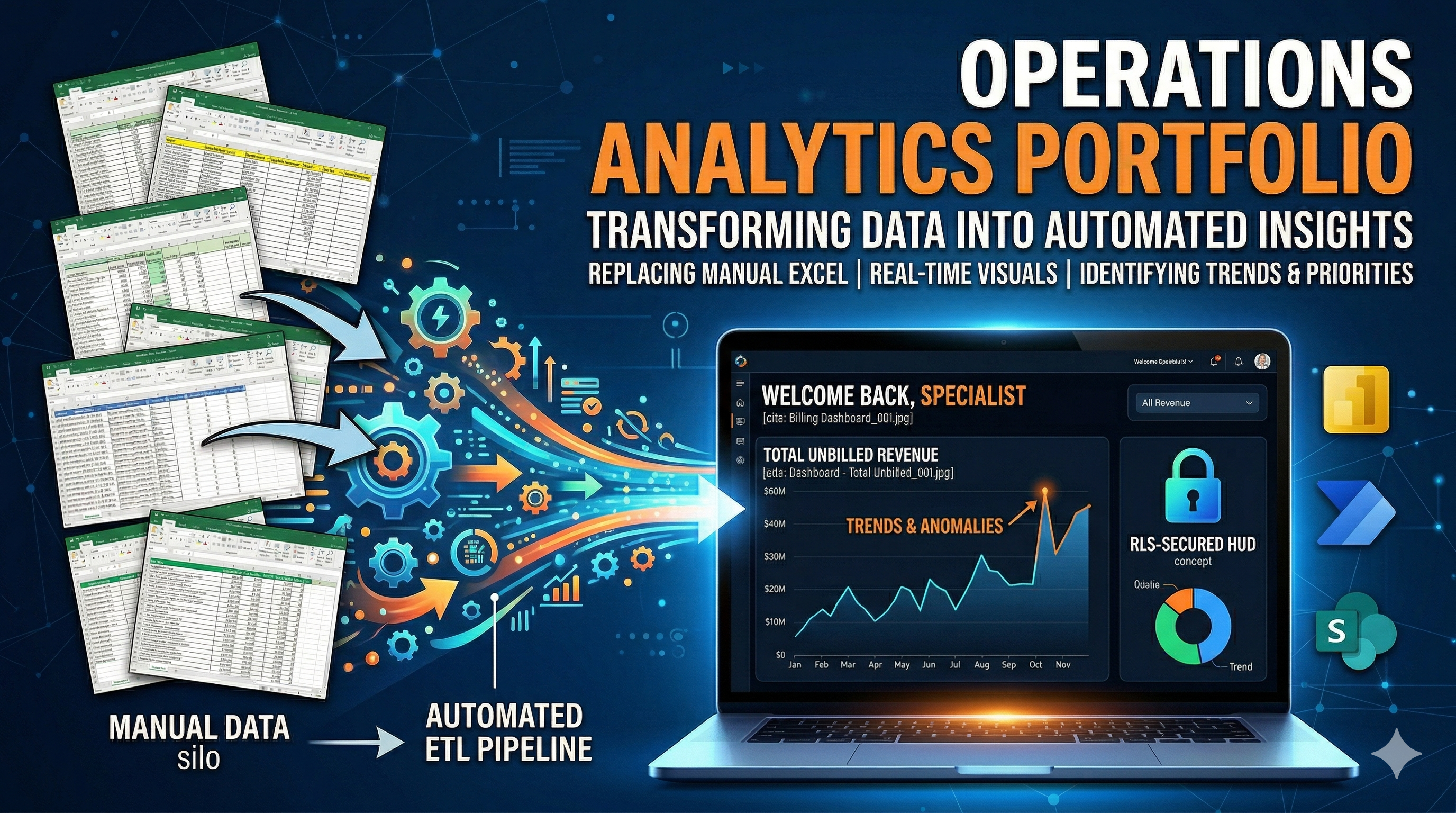 Operations Analytics portfolio summary visual